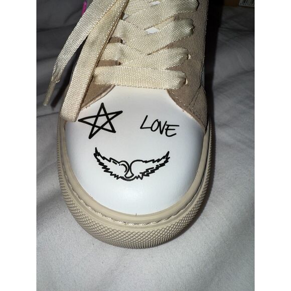 NIB Zadig & Voltaire Charms Print Sneaker in Paradise size 39 - Picture 13 of 13